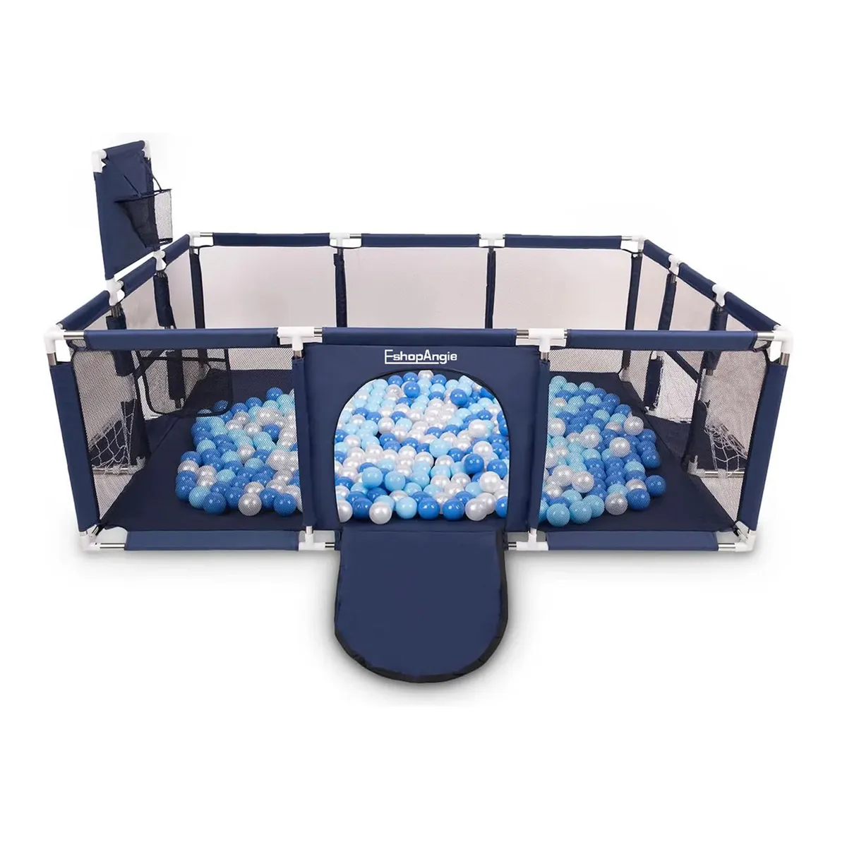 ESHOPANGIE - Corral Seguridad Bebes Con Aro De Basket 180cm Sin Pelotas