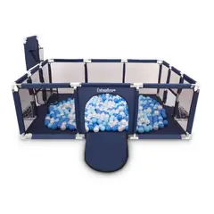 ESHOPANGIE - Corral Seguridad Bebes Con Aro De Basket 180cm Sin Pelotas