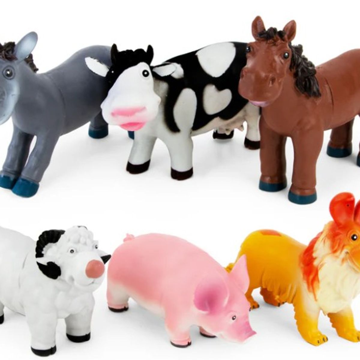 GENERICO - SET ANIMALES DE LA GRANJA JUMBO 6 UNIDADES