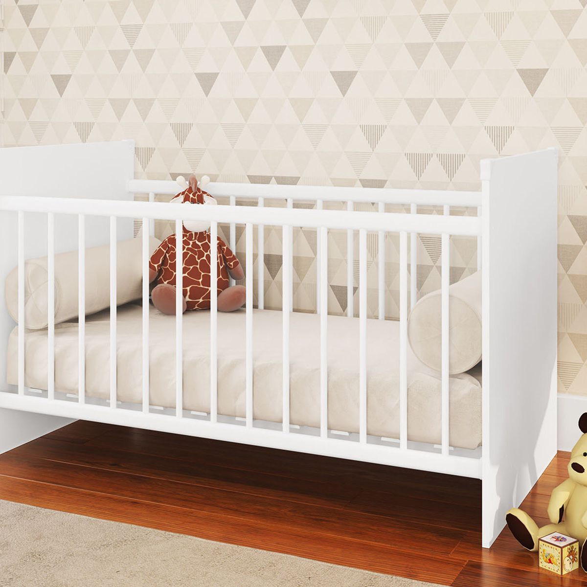 TECNOMOBILI - Cuna 84x134x69 cm blanca