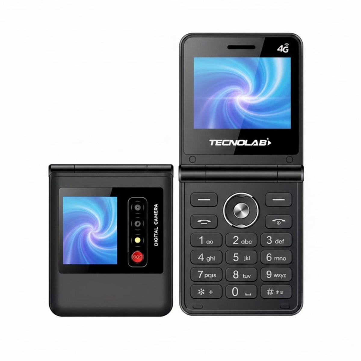 TECNOLAB - Teléfono Senior 4g Doble Pantalla Tecnolab Tl709BK