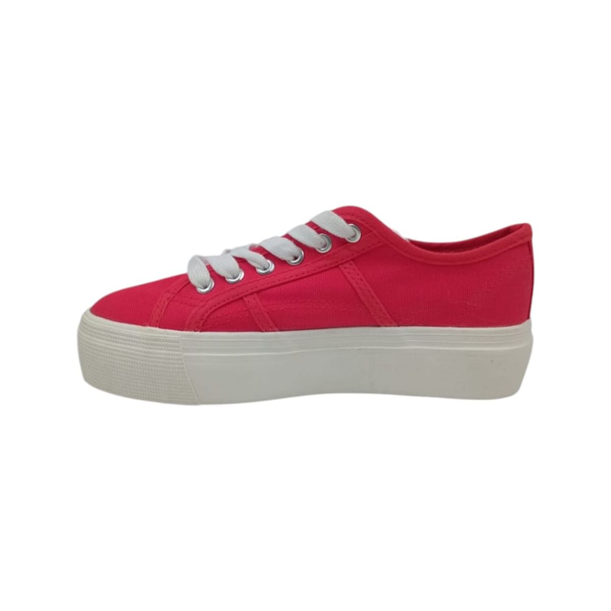 HERIEL - Zapatilla Roja Plataforma Mujer