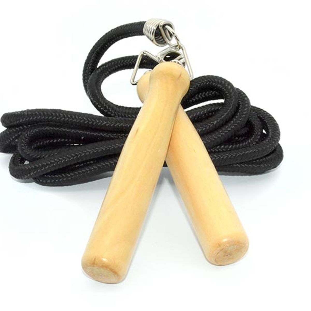 GENERICO - CUERDA DE SALTO MANGOS DE MADERA