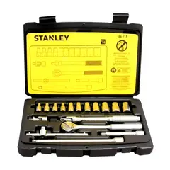 STANLEY - Juego de Dados Hexagonales de 1/4" – 18 Piezas