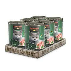 CAT FOOD LEONARDO - Alimento Leonardo Pato Pack x 6 Latas 400gr