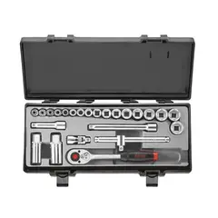 FORCE - Juego de Dados Hexagonales 3/8" – 24 Piezas (mm)