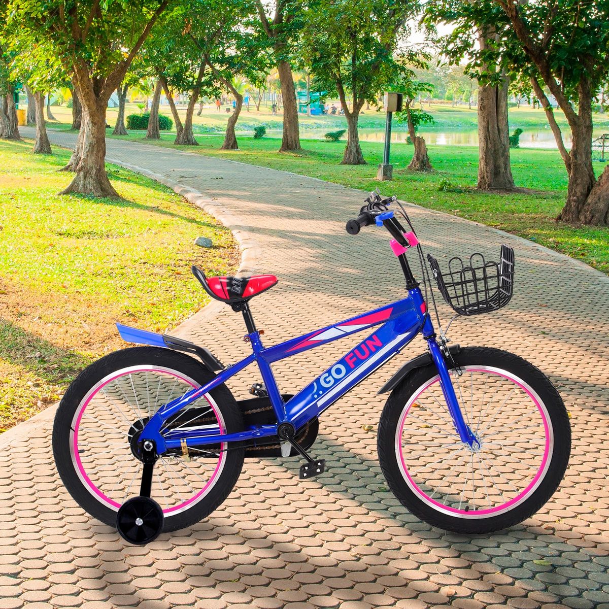 GO FUN - Bicicleta Infantil Anza Aro 16 Azul