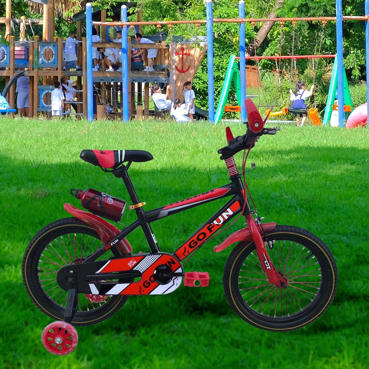 GO FUN - Bicicleta Infantil Bido Ii Aro 14 Rojo