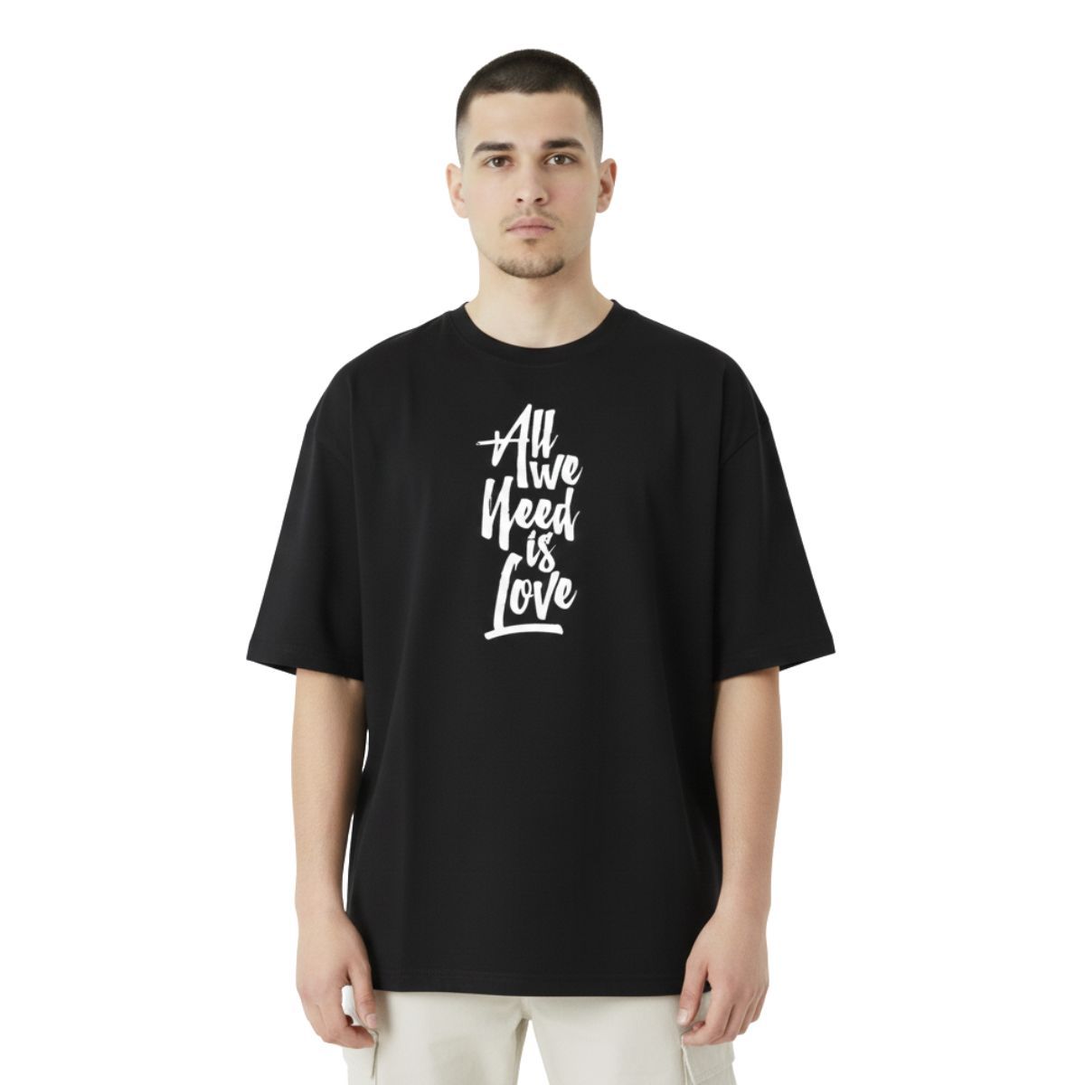 TRIPLE PLAY - Polera Oversize Streetwear 100% Algodón Canserbero