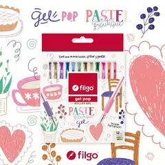 FILGO - Set 12 lapices gel pop roller