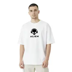 TRIPLE PLAY - Polera Oversize Streetwear 100% Algodón Alien