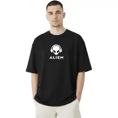 TRIPLE PLAY - Polera Oversize Streetwear 100% Algodón Alien