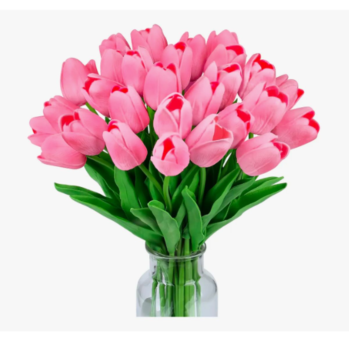 GENERICO - Ramos De 20 Tulipanes Artificiales Flor Decoración Tulipan