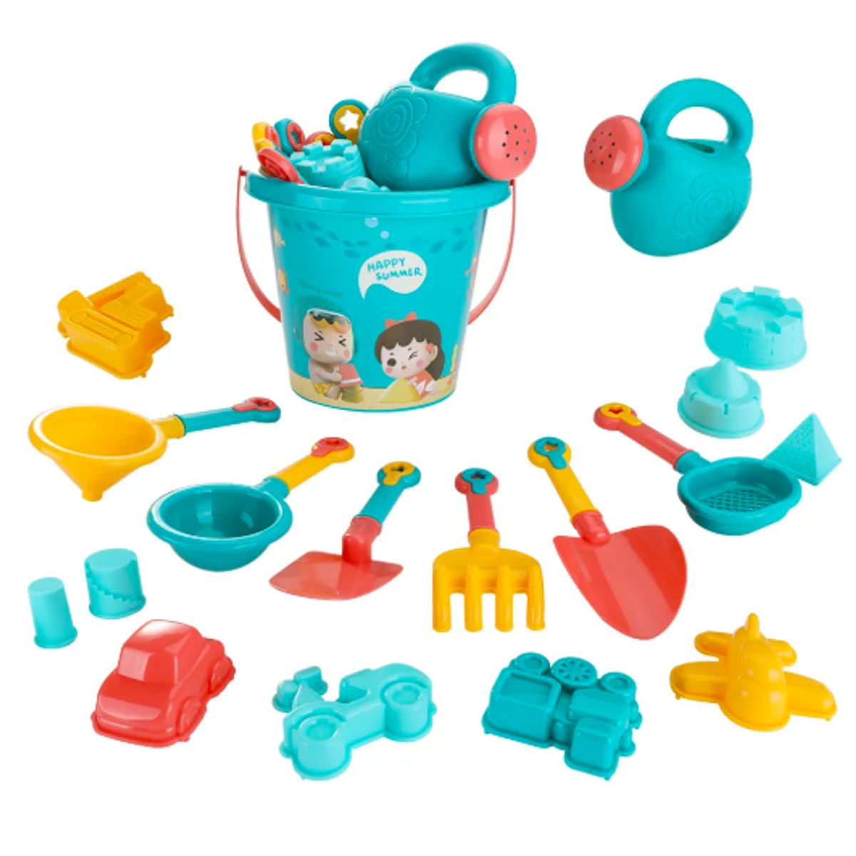 GENERICO - Juguetes Playa Verano Aire Libre Con Bolsa Y Cubo Pala 18pcs