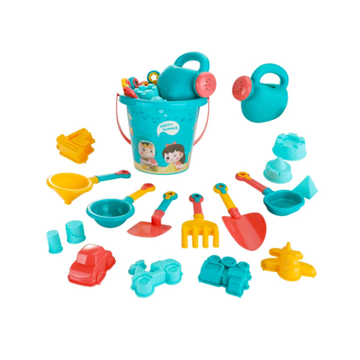 GENERICO - Juguetes Playa Verano Aire Libre Con Bolsa Y Cubo Pala 18pcs