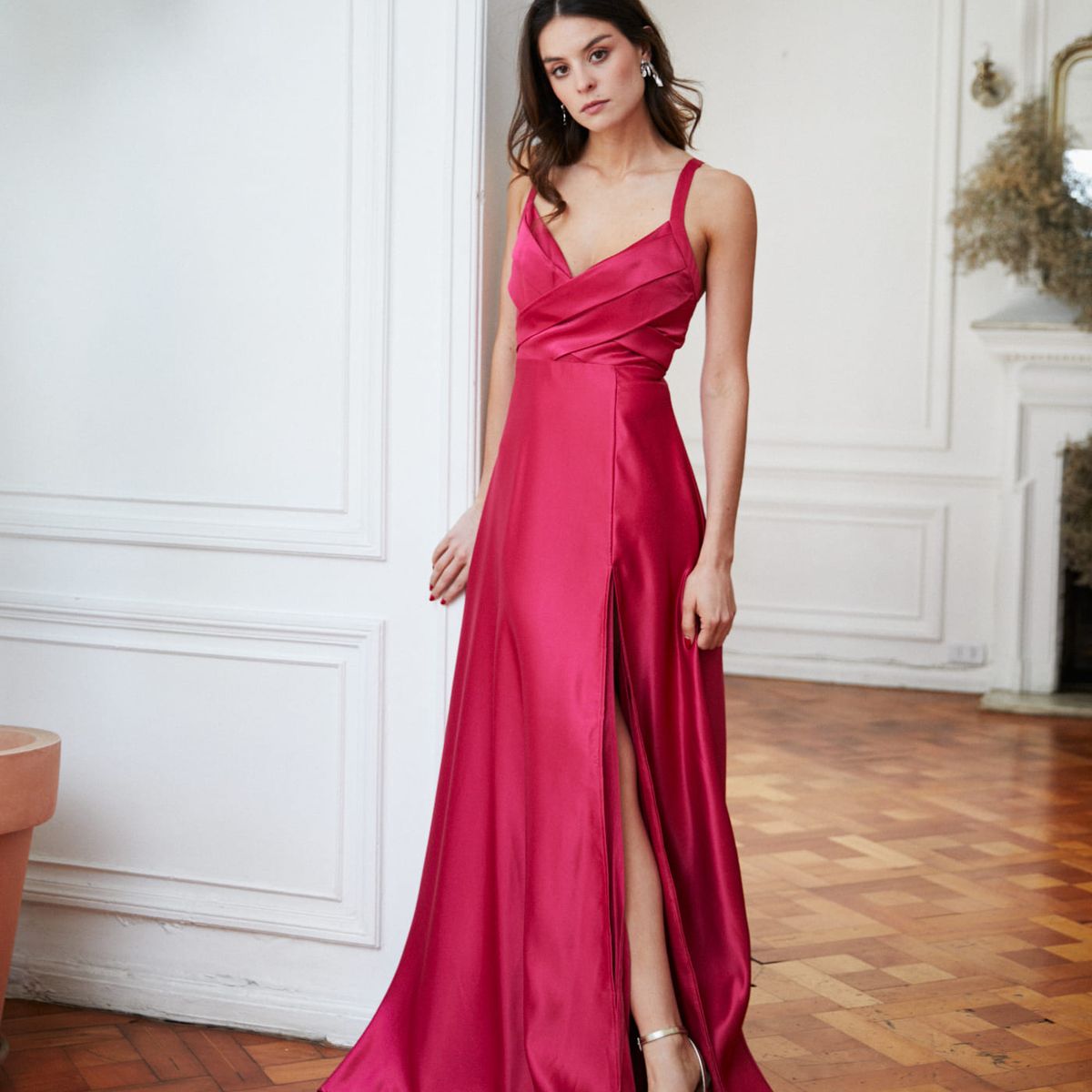 MI PLACARD - Vestido Largo de Fiesta Bea Cherry