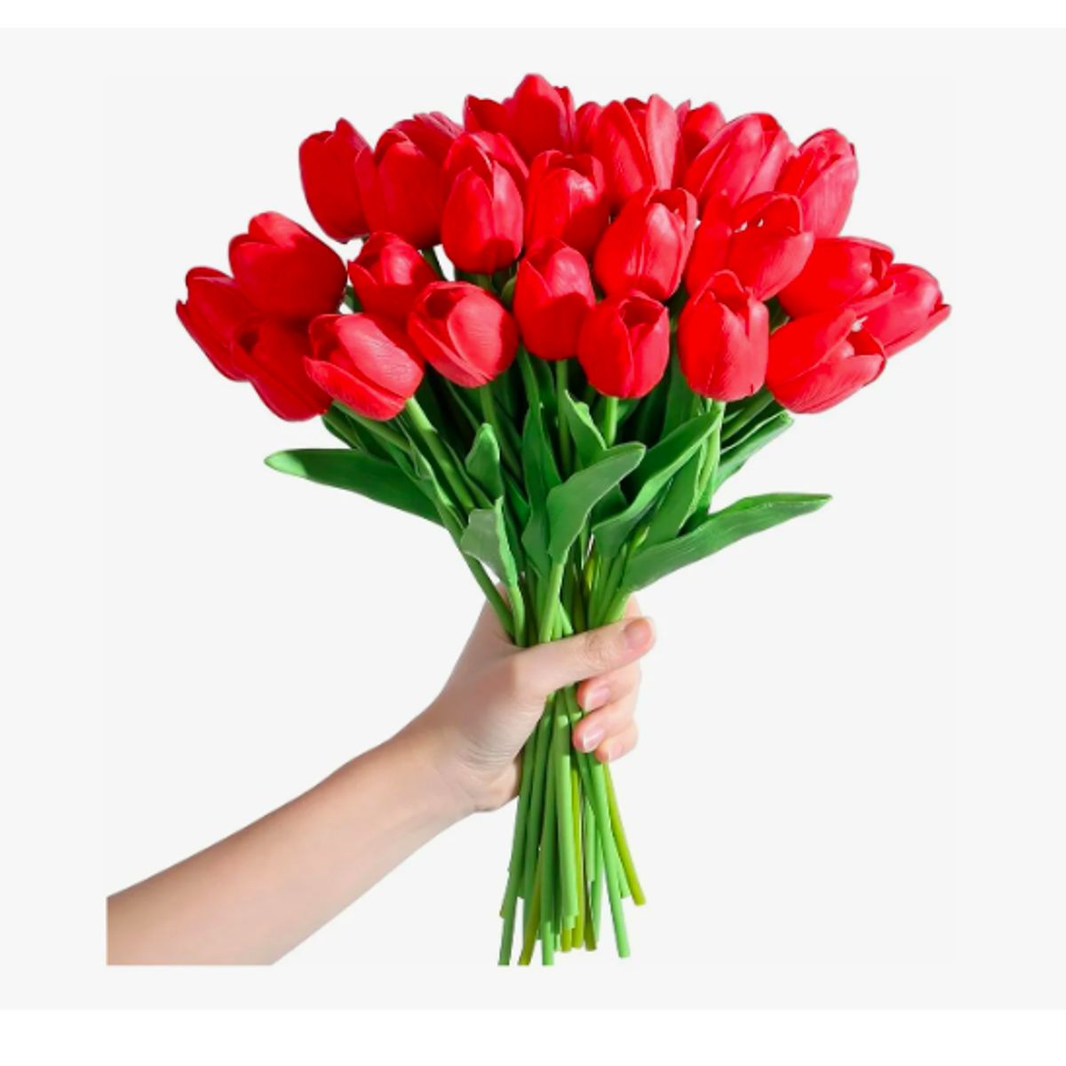 GENERICO - Ramos De 20 Tulipanes Artificiales Flor Decoración Tulipan