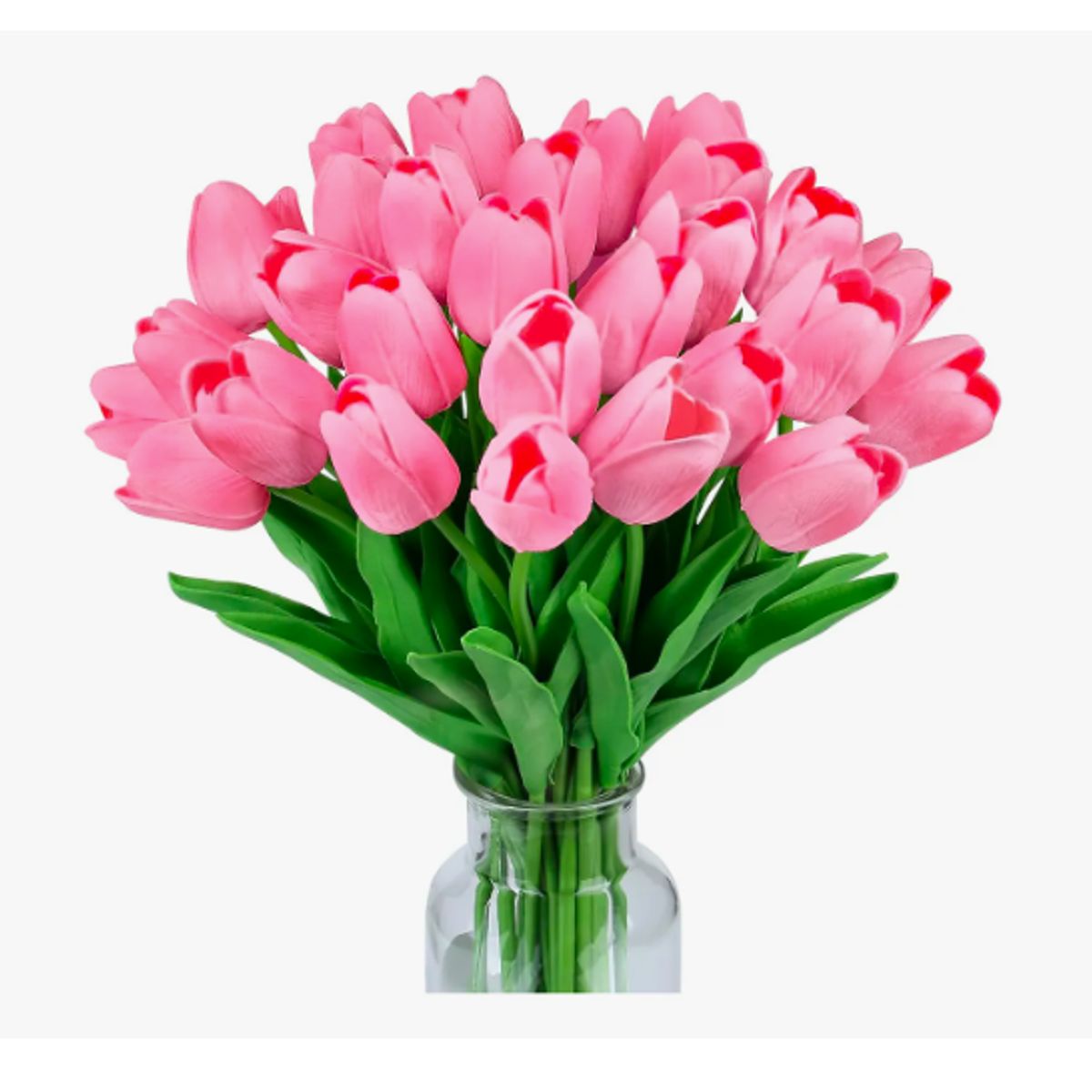 GENERICO - Ramos De 20 Tulipanes Artificiales Flor Decoración Tulipan