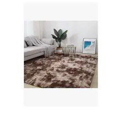 GENERICO - Alfombra Peluda 195×230cm Super Suave Colores Color Cafe