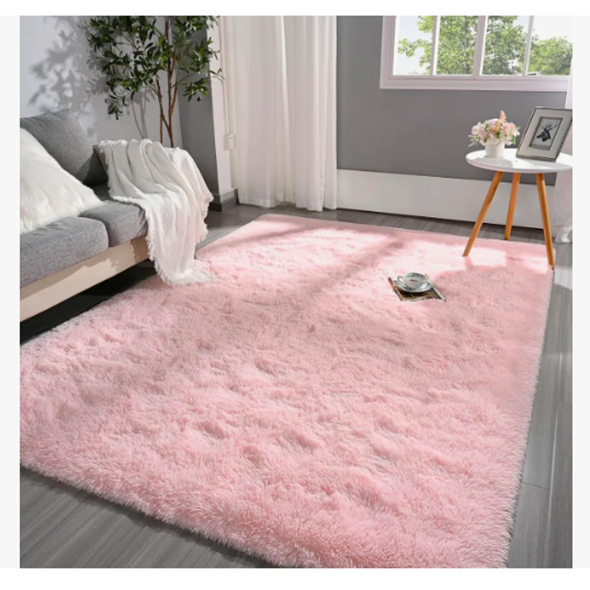 GENERICO - Alfombra Peluda Liviana De Living 160x120