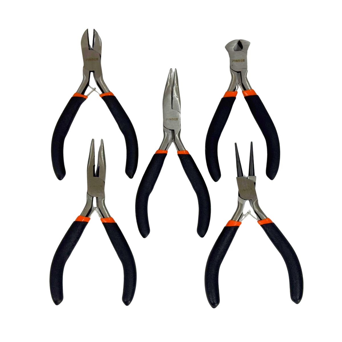 DALI - Set de Mini Alicates 5 Piezas 4.5" Modelo 190135 – Acero al Carbono