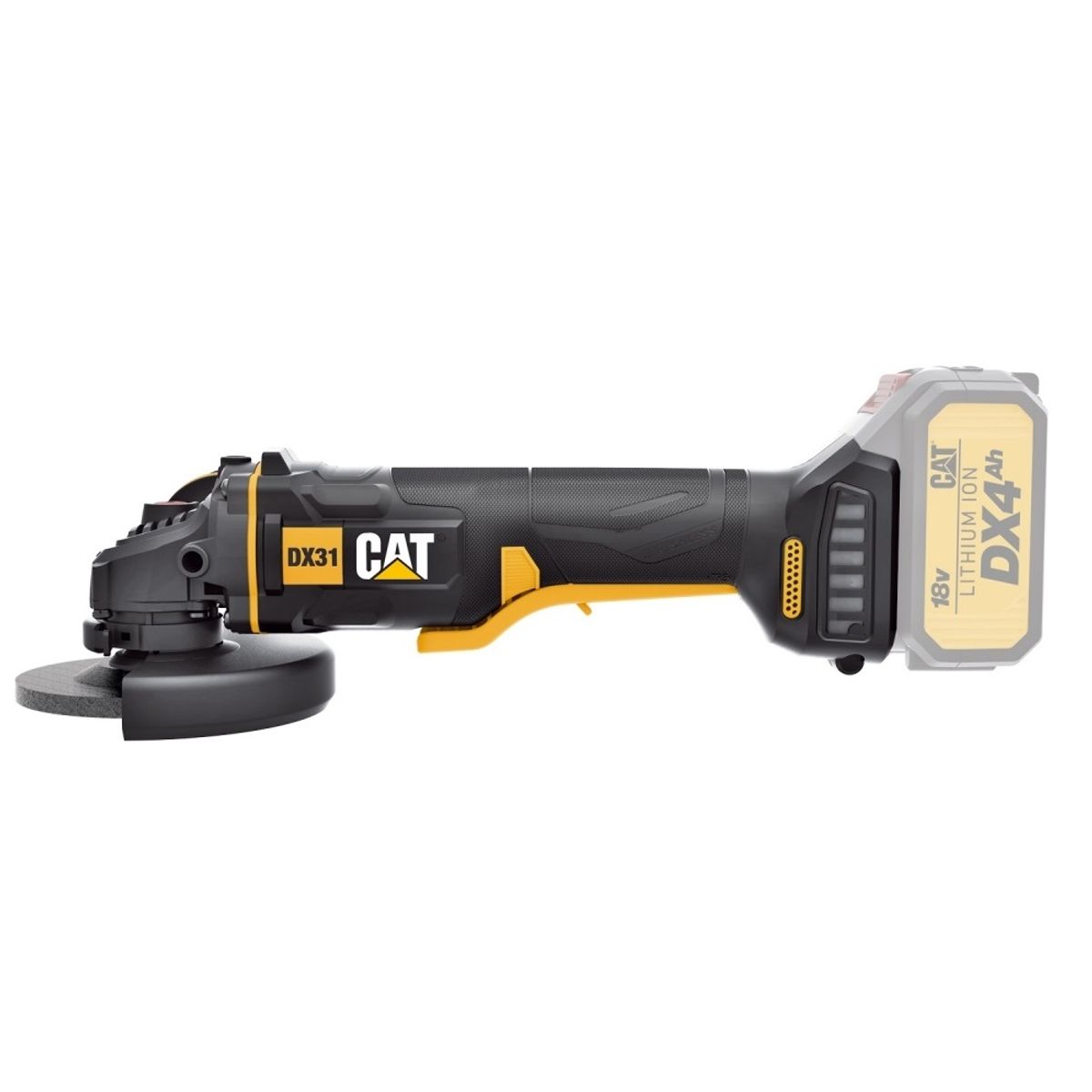 CAT - Esmeril Angular Inalámbrico 4 1/2 18V LI/ION CAT DX31B