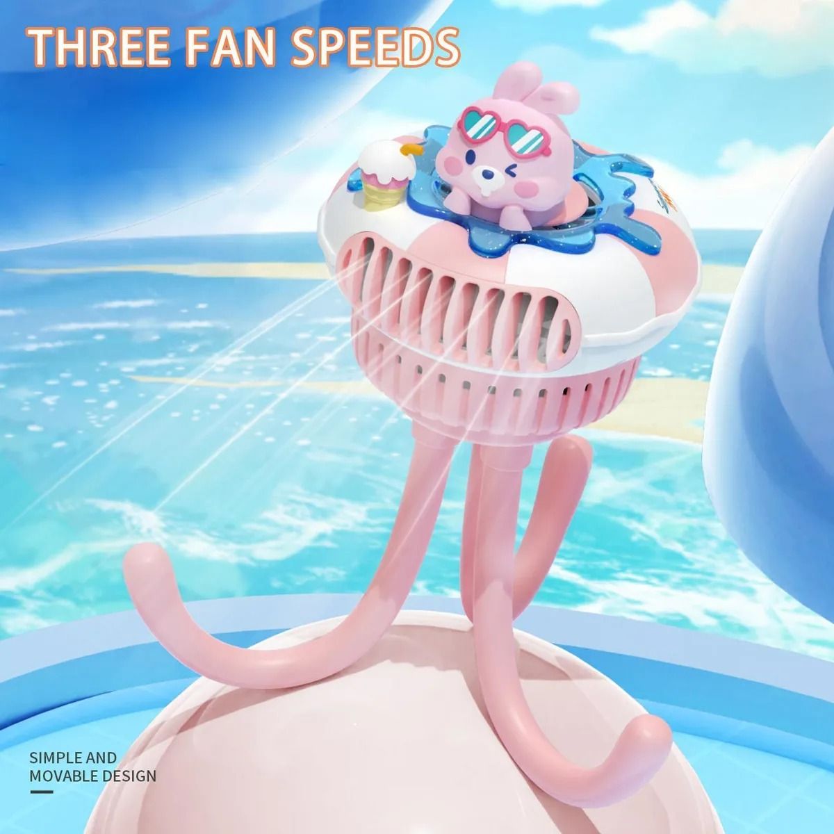 GENERICO - Mini Ventilador Portátil Recargable Coche Bebes Paseo