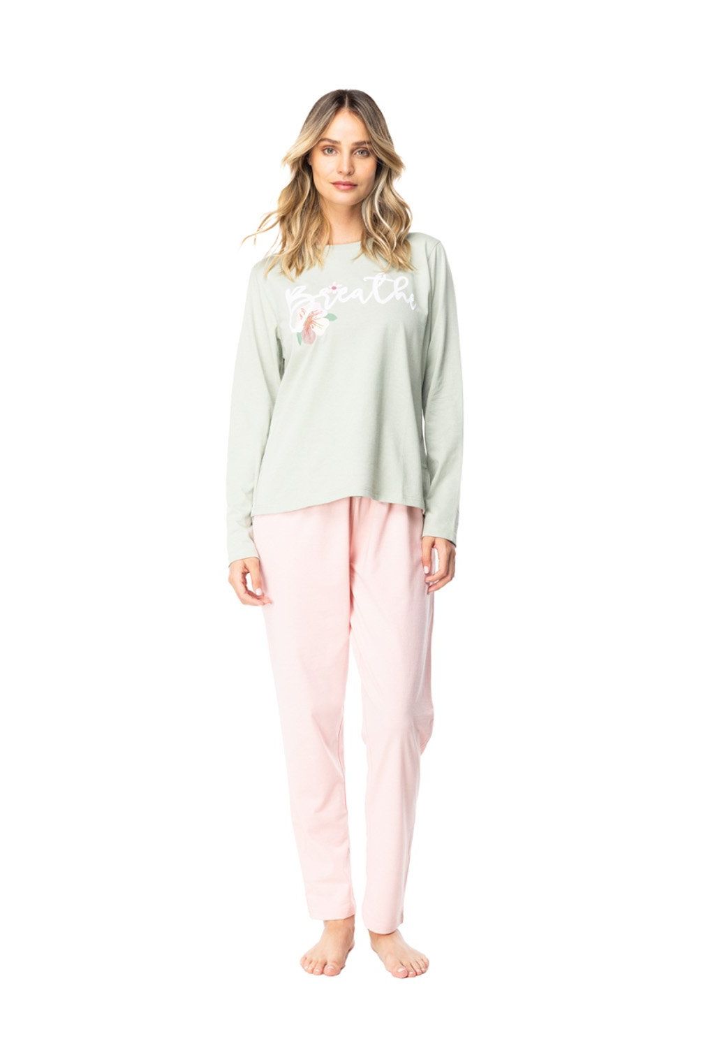TOP - Pijama mujer manga larga