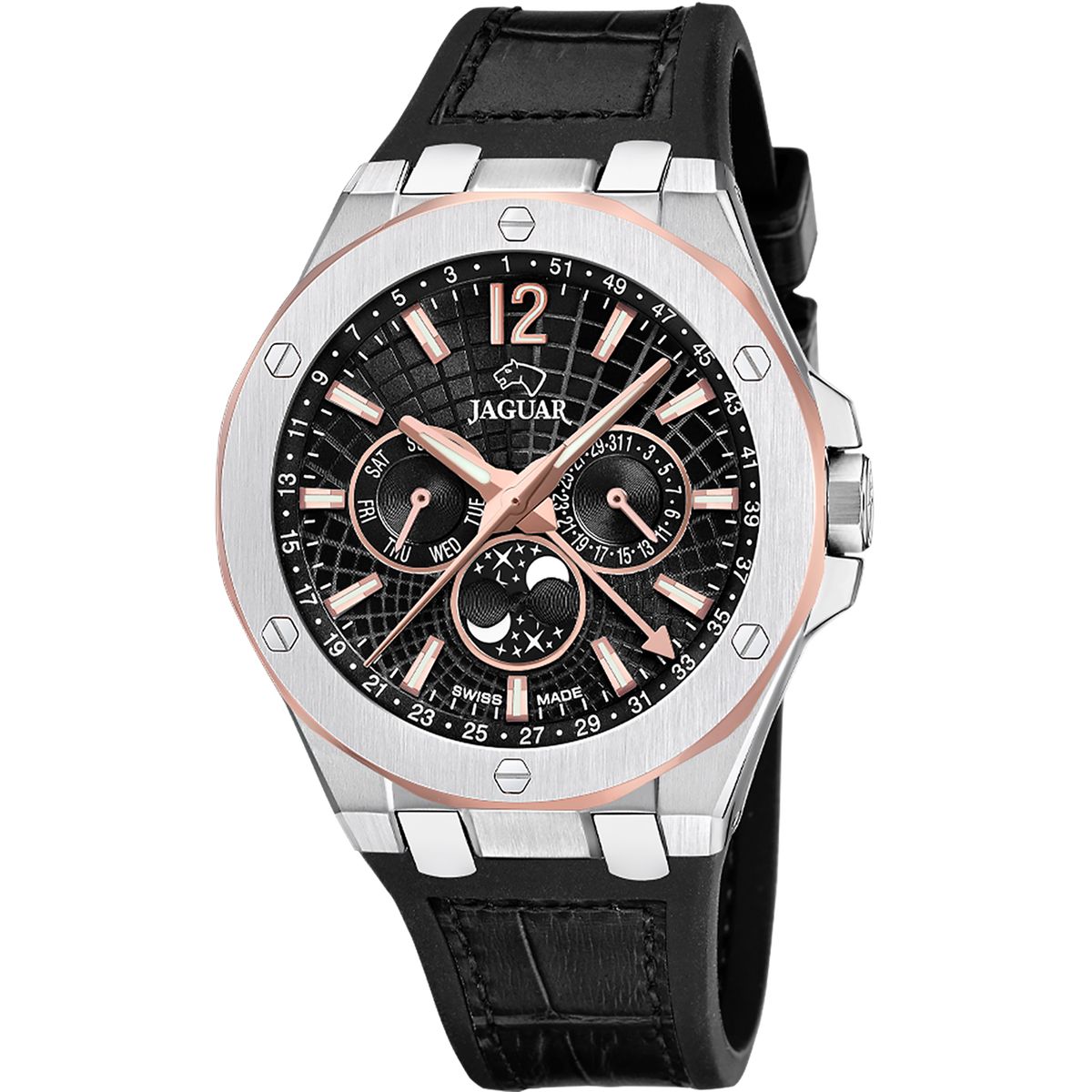 JAGUAR - Reloj J10404 Jaguar Swiss Hombre Negro Diplomatic