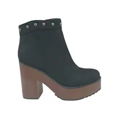 HERIEL - Botín Negro Plataforma Mujer