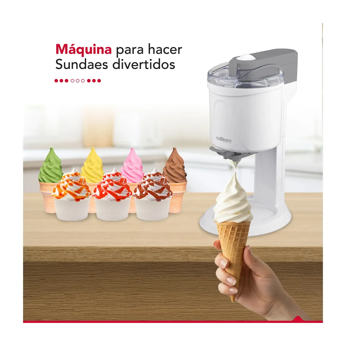 THORBEN - Maquina de Helados Thorben Sundae Maker 1L