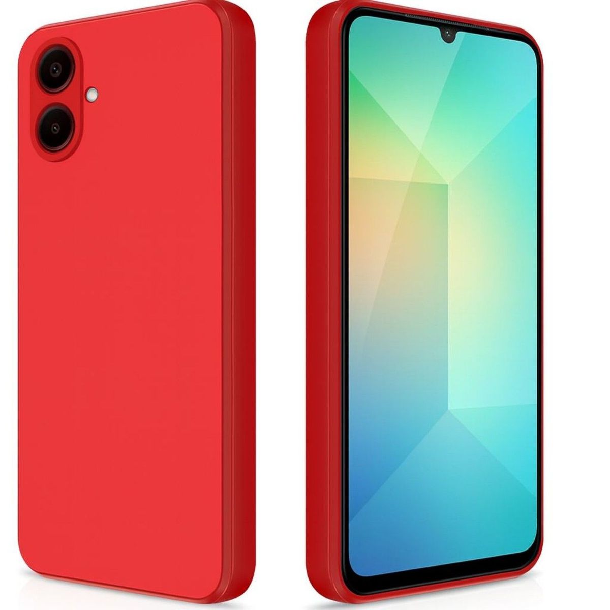 GENERICO - Carcasa Funda Para Samsung A07 Silicona Rojo