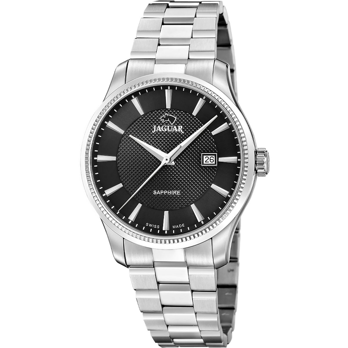 JAGUAR - Reloj J1041-5 Jaguar Swiss Hombre Plateado Acamar