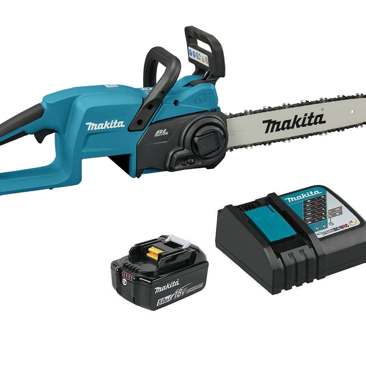 MAKITA - Motosierra 18 Volts 14'' 350mm Brushless Makita Duc357rt
