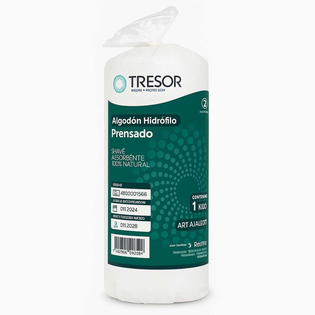 GENERICO - Algodón Hidrófilo Prensado Tresor 1 kg