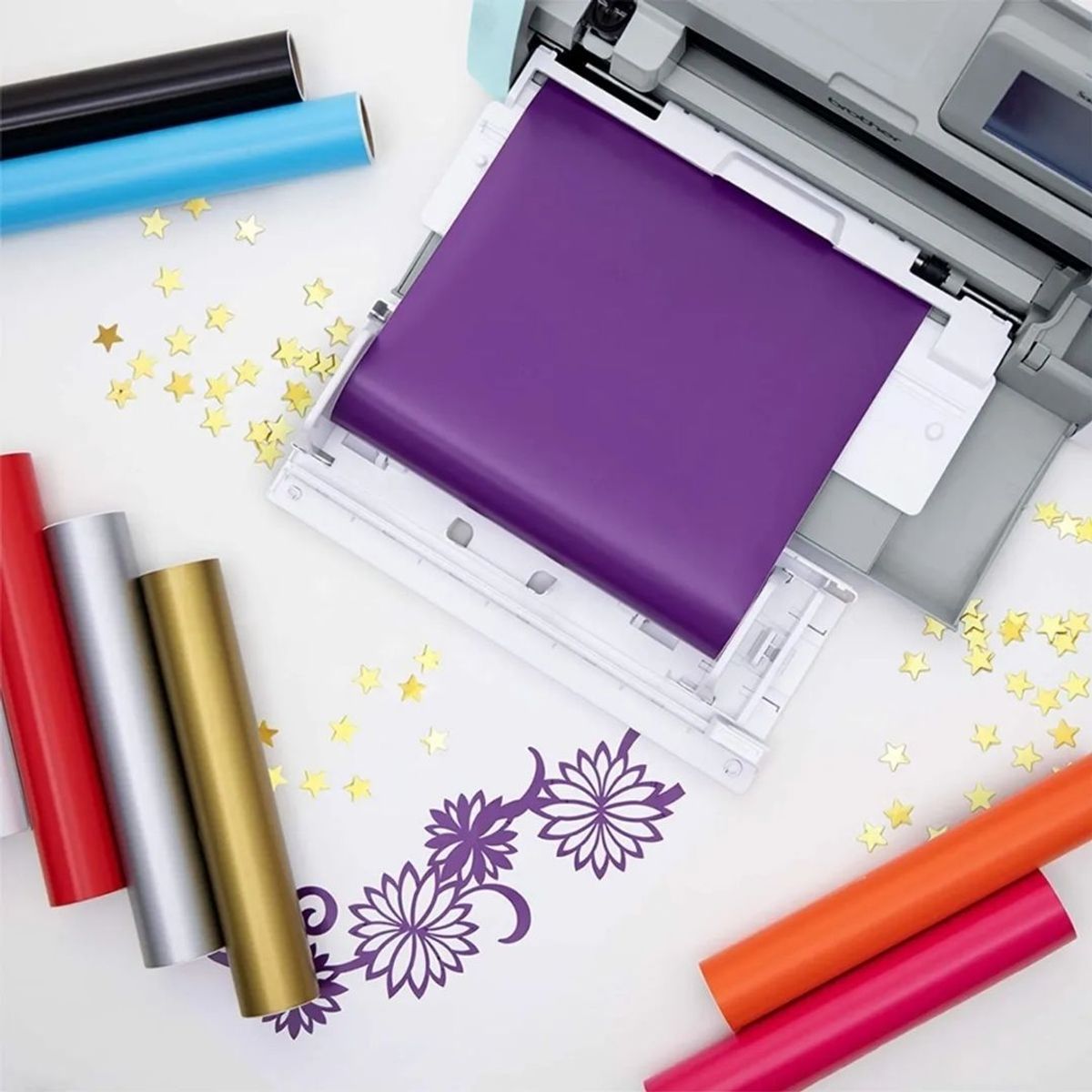 BROTHER - Brother Rodillo Alimentador Vinil + Repuesto + Vinilos de Regalo