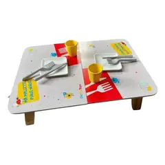 GENERICO - Mesa Maleta Plegable Didáctica Bebé Y Niños Madera Maciza