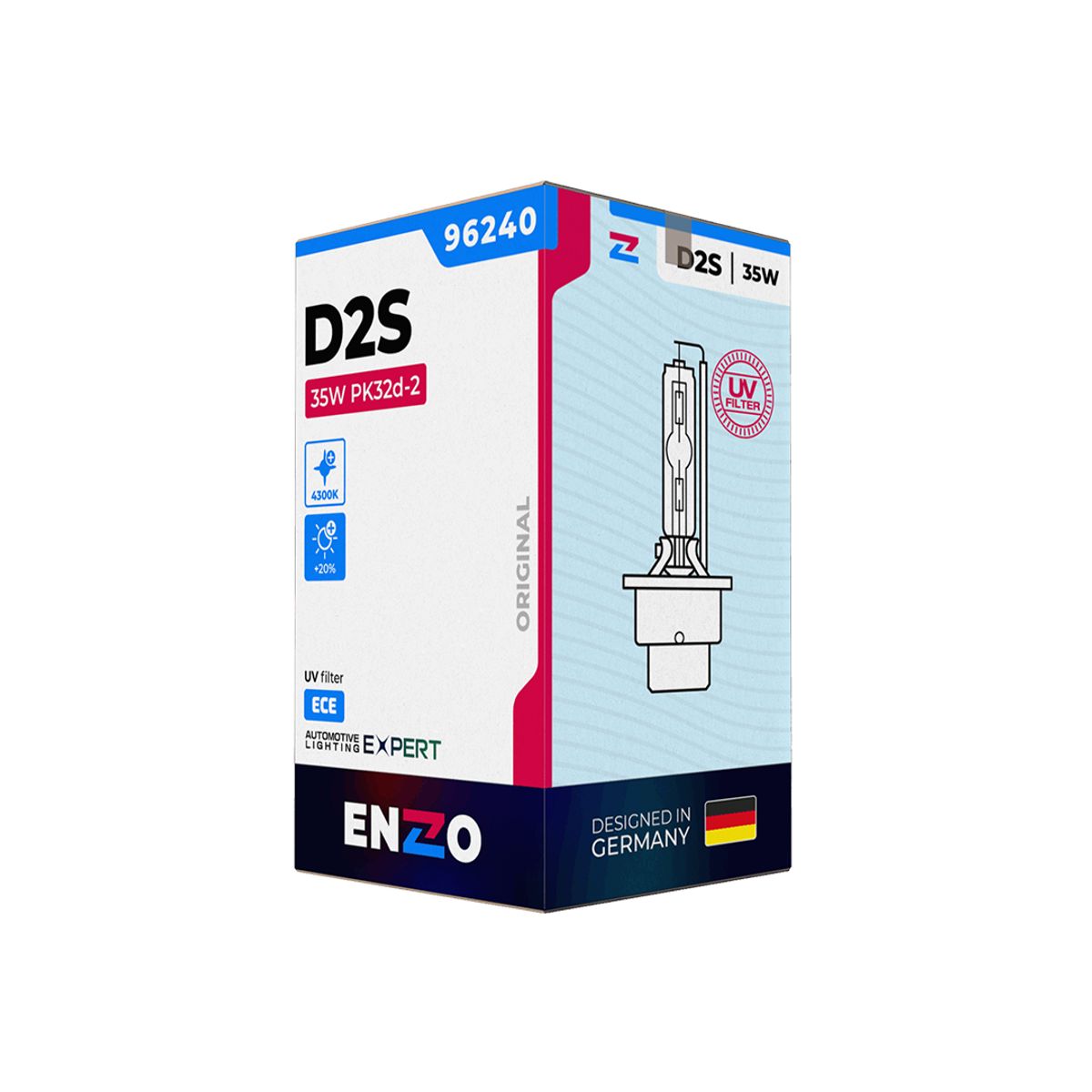 GENERICO - Ampolletas Xenón ENZZO D2S 96240 35W PK32d-2 HCB 6000K