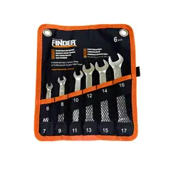 DALI - Set Llaves Punta Doble 6 Piezas 192066 – 6 a 17 mm con Funda