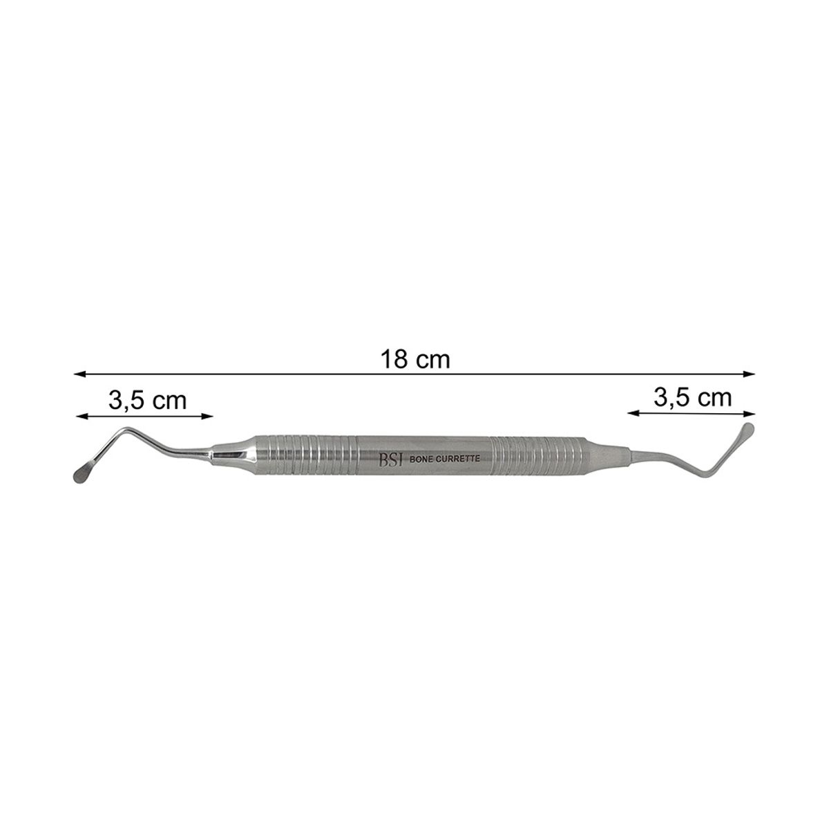 BEST SURGICAL INSTRUMENTS - Cureta Dental para Hueso Lucas 18cm BSI
