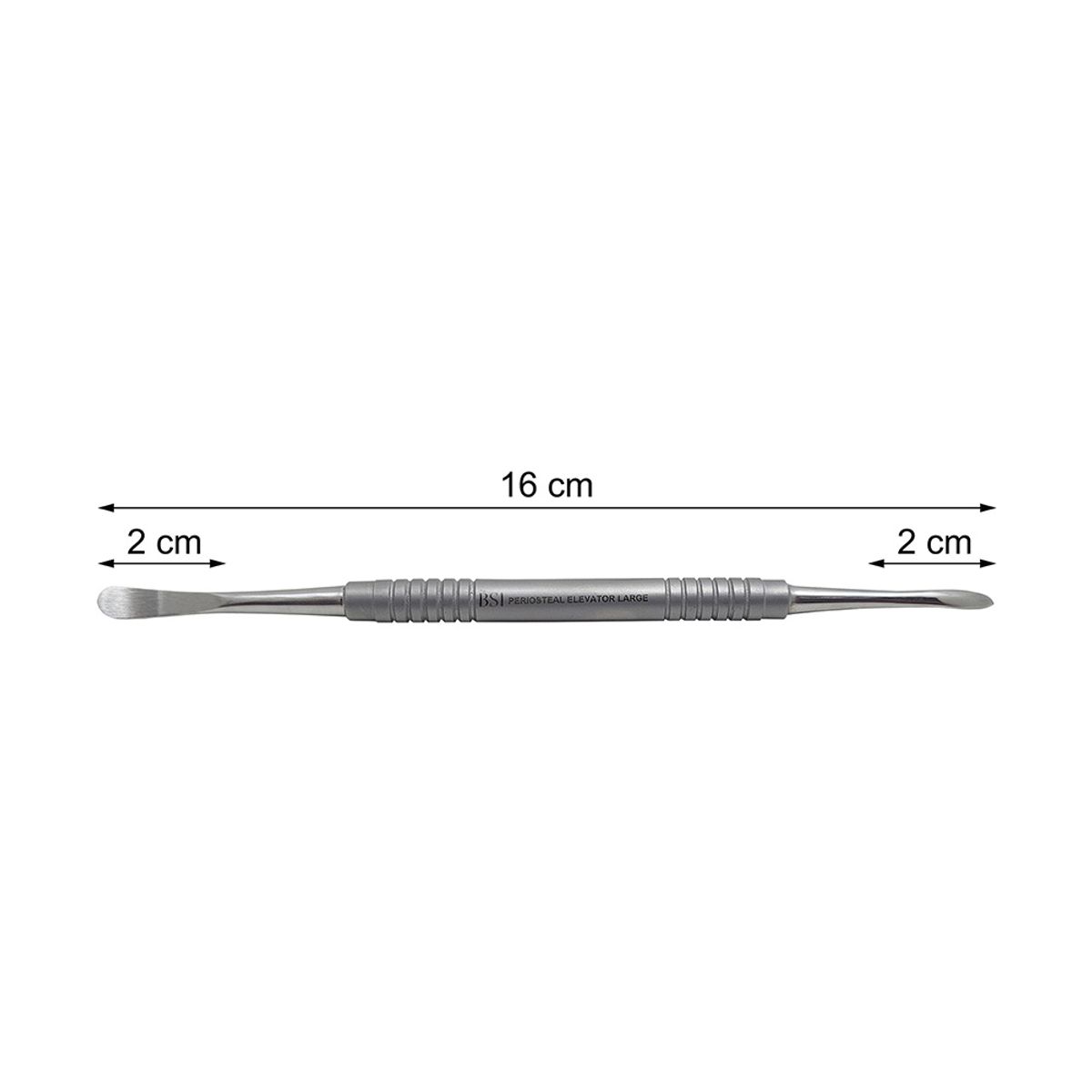 BEST SURGICAL INSTRUMENTS - Elevador Dental Perióstico de Doble Extremo Grande 16cm BSI