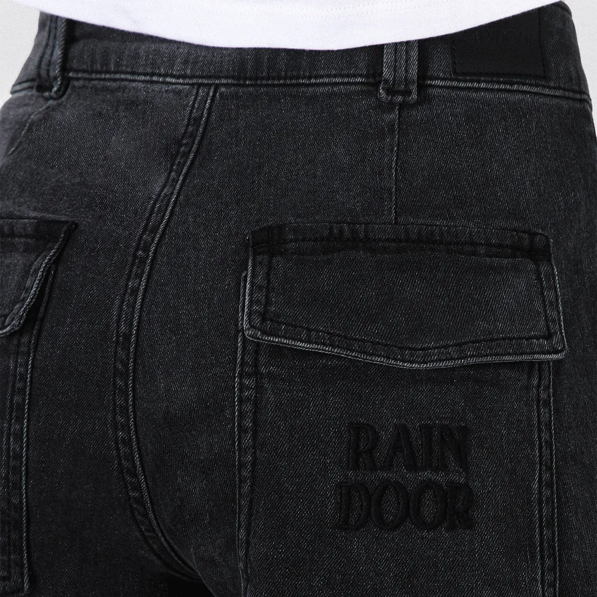 RAINDOOR - Pantalón Wide Leg Bag Black