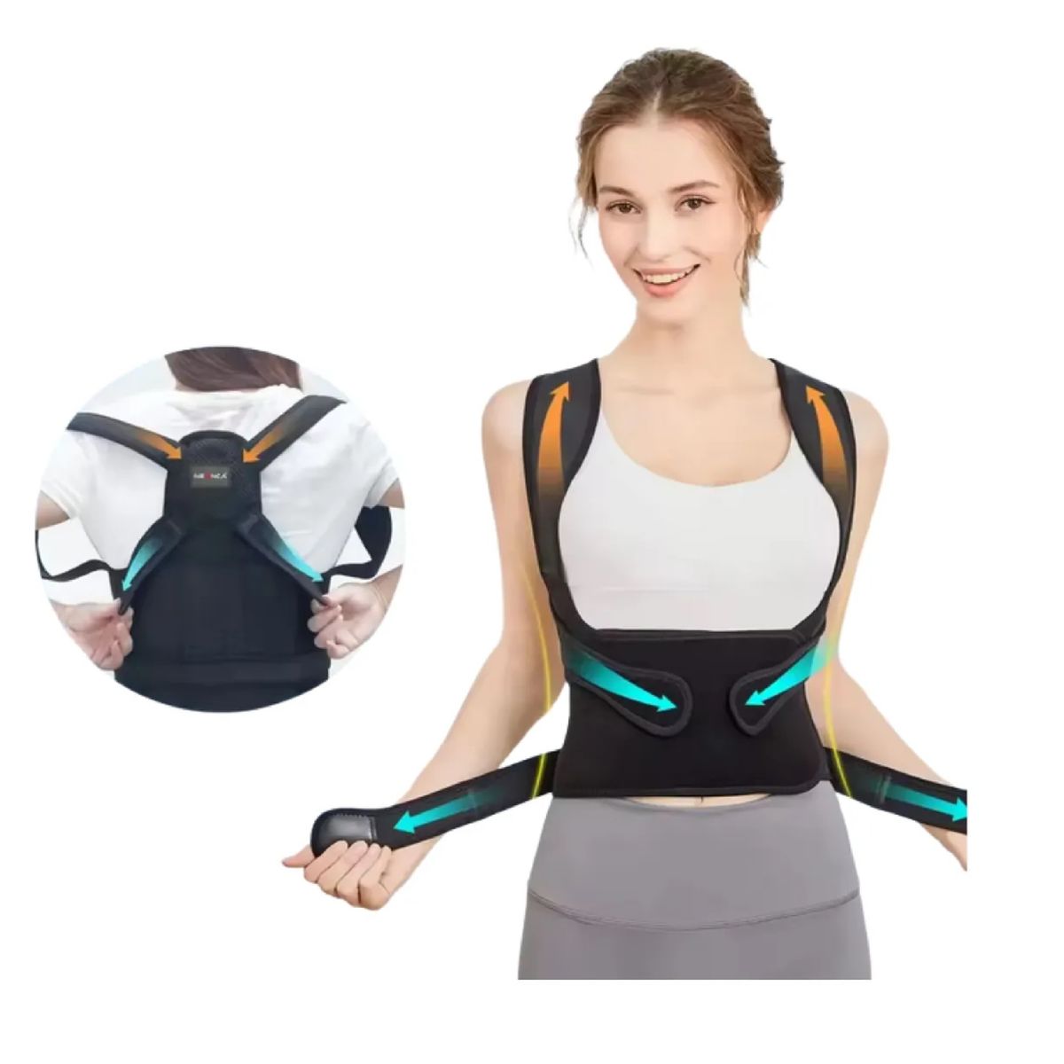 GENERICO - Corrector De Postura Ortopedico Para Hombres Y Mujeres Talla L