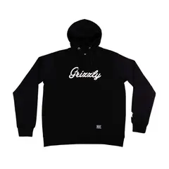 GRIZZLY - Polerón Hombre Griptape Print Script Negro