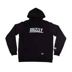 GRIZZLY - Polerón Hombre Griptape Print Stamped Negro