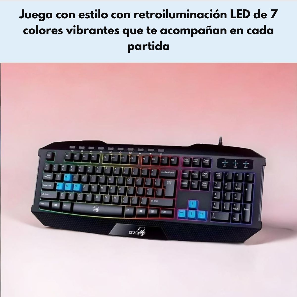 GENIUS - Teclado Gamer Genius Scorpion K215 USB