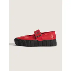 VANS - Zapatilla Cuero Mujer Mary Jane Creeper Rojo
