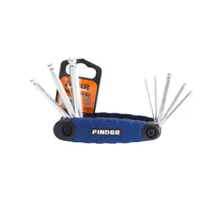 DALI - Set Llaves Allen Tipo Bola Portátil Plegable 8 Piezas 193300 – 1.5 a 8 mm