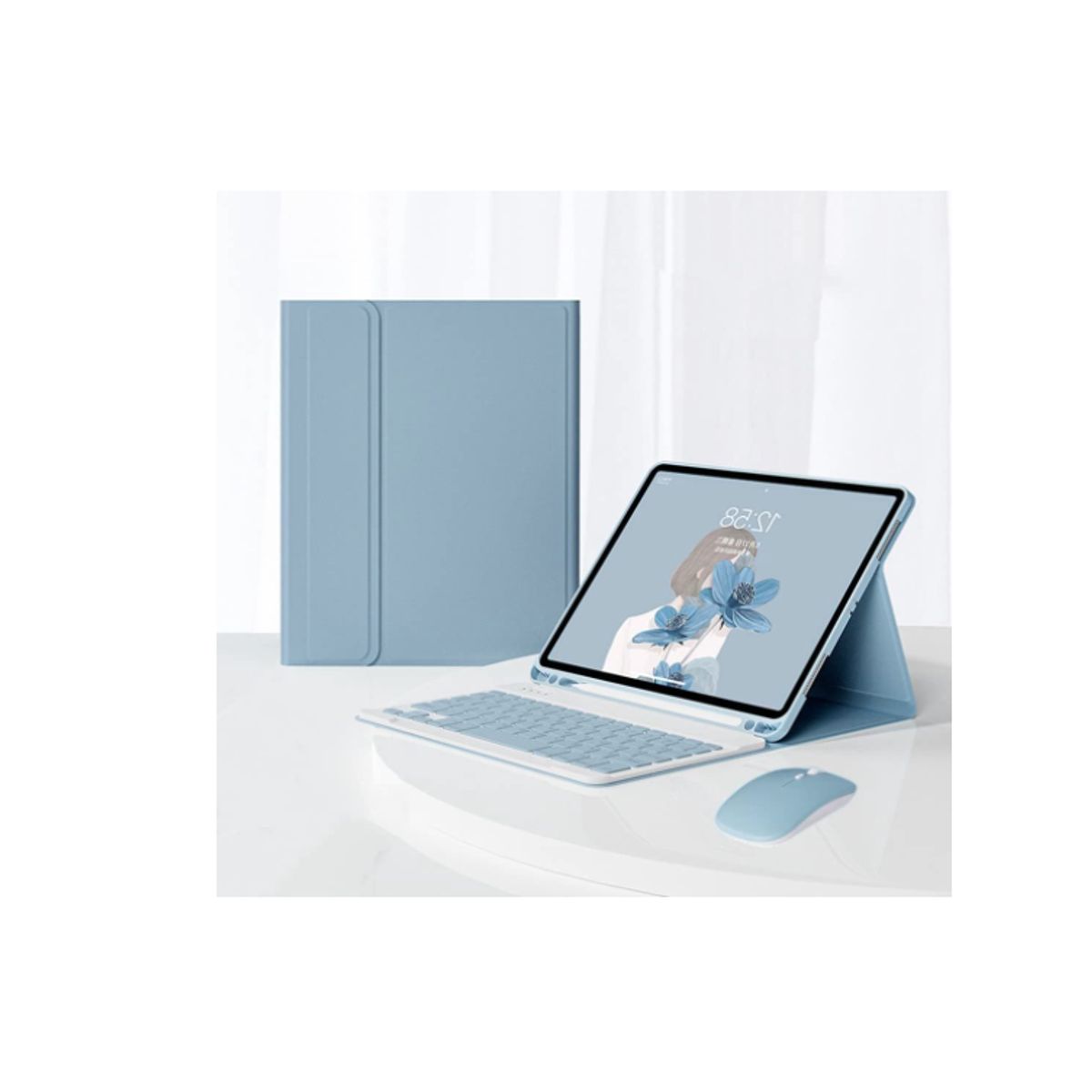 GENERICO - Funda con teclado para IPAD Air11 (2025/2024) Air5/Air4 10.9 celeste