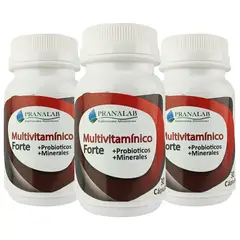 PRANALAB - Multivitamínico Forte con Minerales y Probióticos